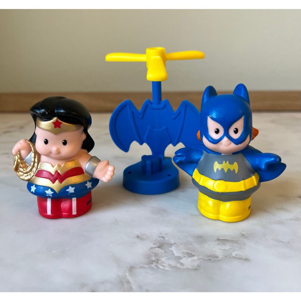 Fisher-Price DC Super Friends Wonder Woman and Batgirl w/ Batcopter Accessory